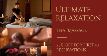 Luxury Style Thai Massage Service Ecommerce Banner