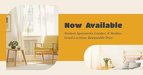 Real Estate Student Housing Listing information Ecommerce Banner