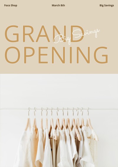 Litarary Women's Wear New Store Promotion Poster