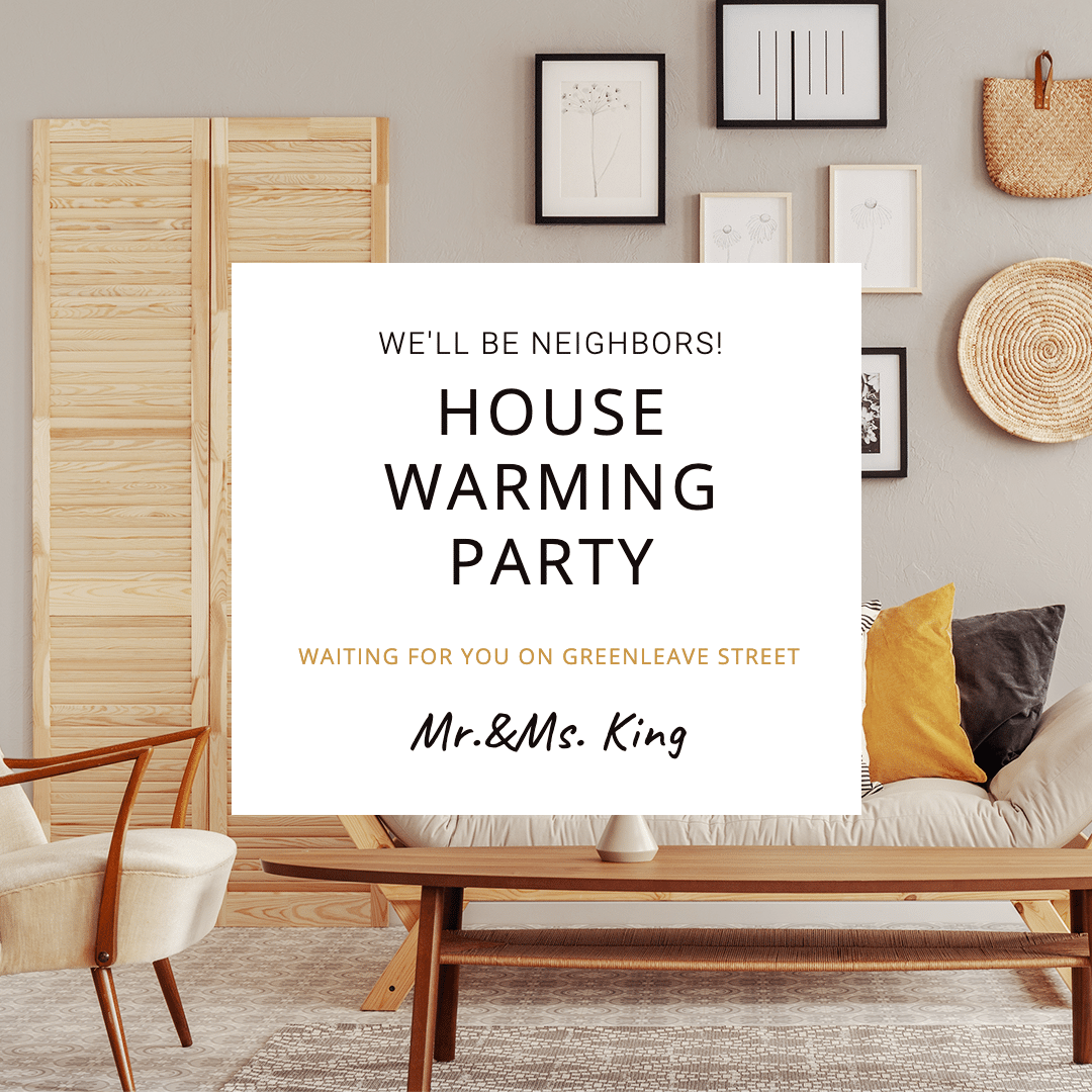 Simple House Warming Party Invitation Instagram Post
