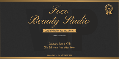 Beauty Brand VIP Member Event Invitation Letter