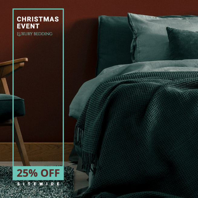 Luxury Bedding Christmas Promotion Discount Ecommerce Product Image预览效果