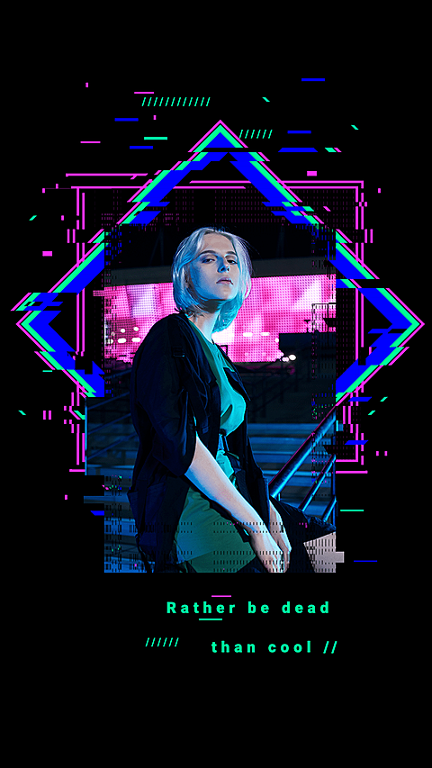 Black Background Women Entertainment Picture Simple Retro Cool Style Instagram Story