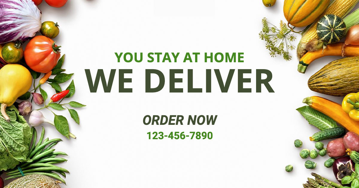 Round Form Style Simple Fruits And Vegetables Store Online Reservation Delivery Ecommerce Banner预览效果