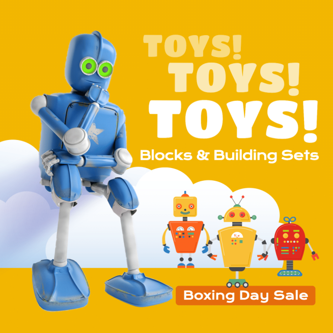 Building Block Toys Festival Promotion Template  Fashion Simple Style Poster Ecommerce Product预览效果