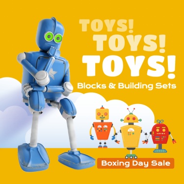 Building Block Toys Festival Promotion Template  Fashion Simple Style Poster Ecommerce Product