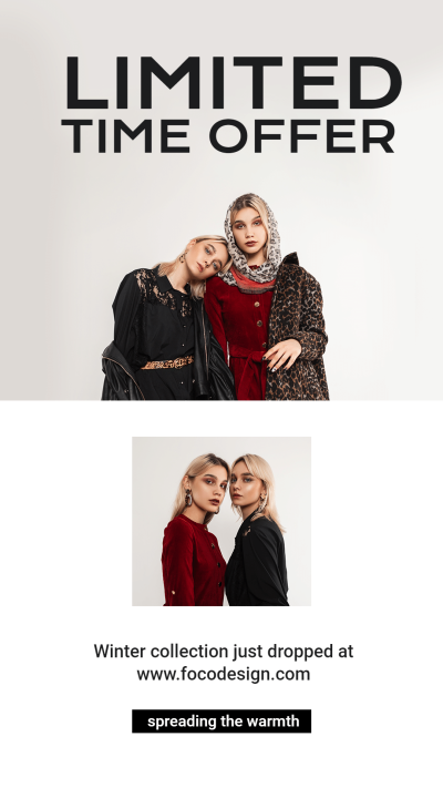 Limited Time Winter Female Collection Instagram Story Image