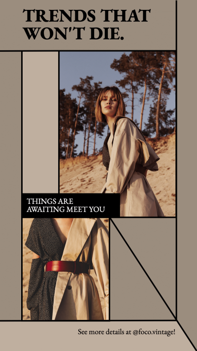 Stroke Style Fashion Women's Wear Display Ecommerce Story