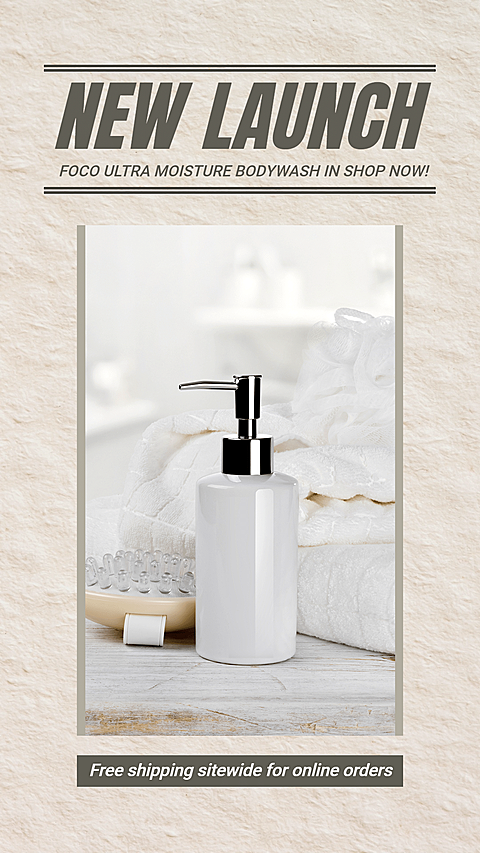 New Launch Skincare Beauty Simple Style Ecommerce Story