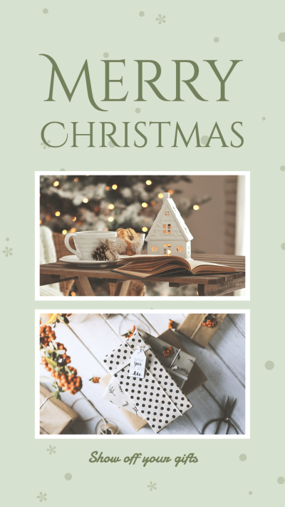Christmas Gifts Photos Template Big Sale Poster Instagram Story