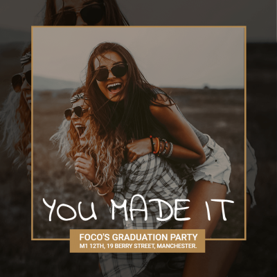 Friend Photo Happy Time Template Poster Instagram Post