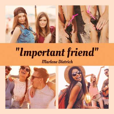 Creative Friendship Text Quotes Group Photos Display Instagram Post