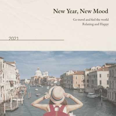 Literary New Year Travel Quotes Instagram Post