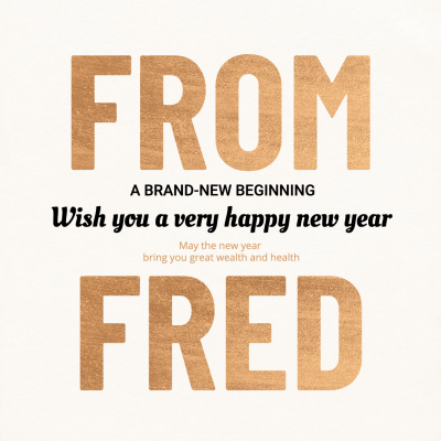Simple New Year Greeting Text Quotes Instagram Post