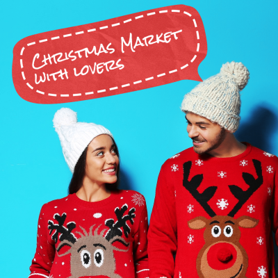 Christmas Couple Photos Template Simple Style Poster Instagram Post
