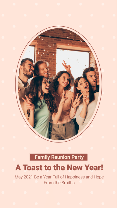 Family Reunion Party Instagram Story Image