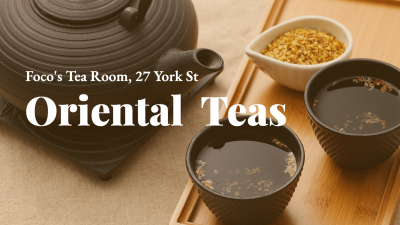 Oriental Teas Template Promotion Fashion Simple Style Poster Ecommerce Banner