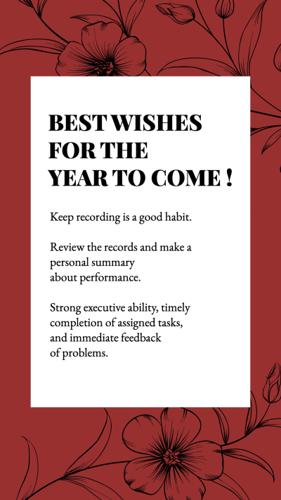 Simple Literary Annual Record Summary Display Instagram Story