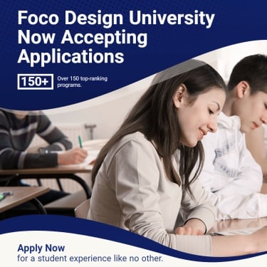 University Student Admissions Advertisement Ecommerce Product Image