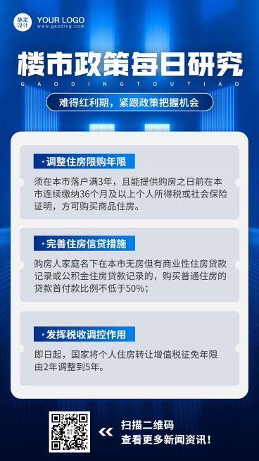 房地产新闻资讯商务风海报预览效果