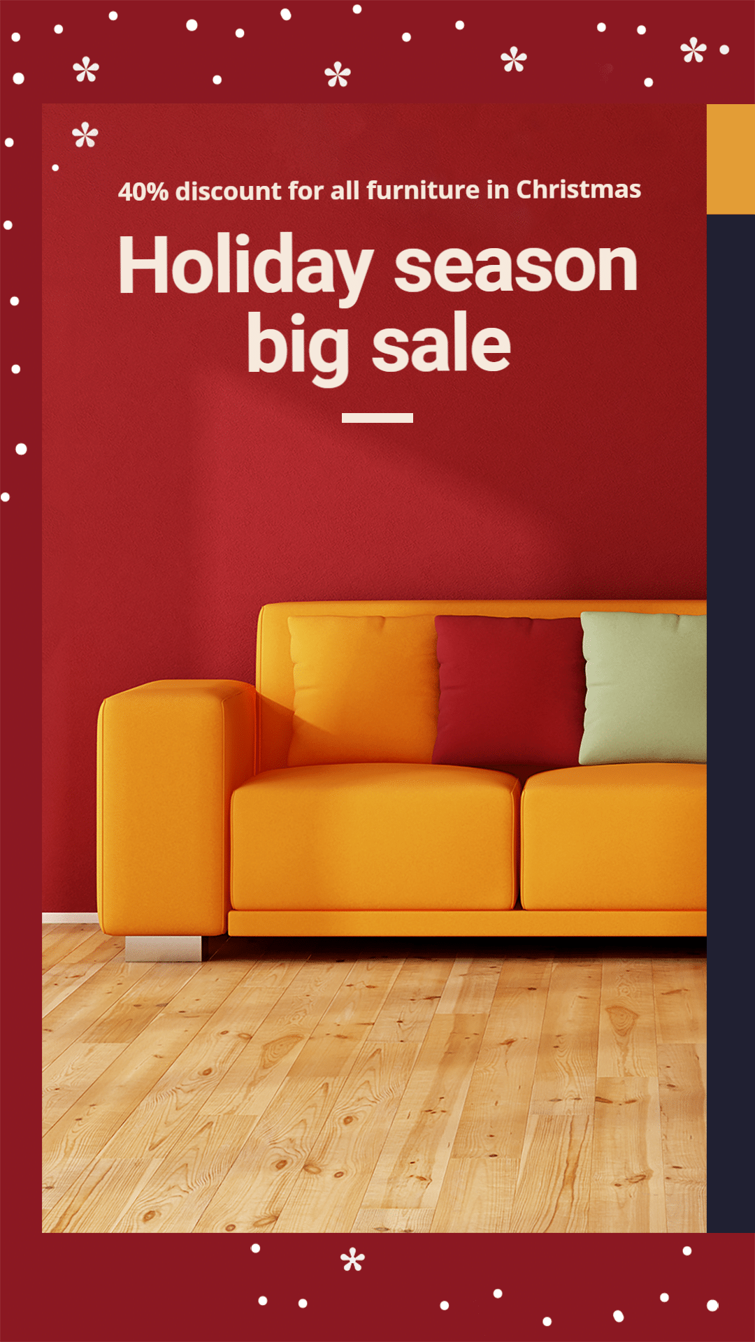 Furniture Day Products Display Template Simple Style Poster Ecommerce Story