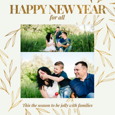 Family Happy New Year Instagram Post Image
