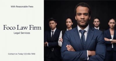 Law Firm Service Promotion Poster Simple Fashion Style Ecommerce Banner