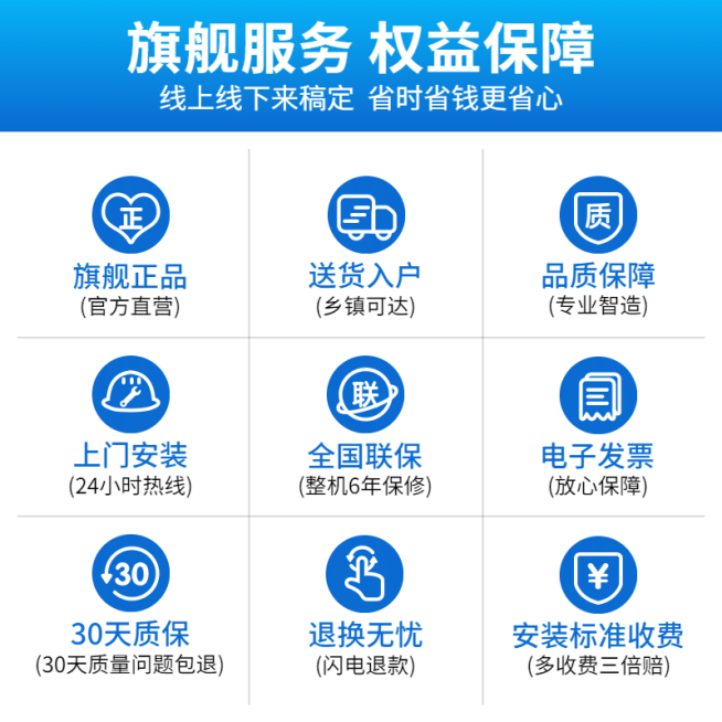 家电售后服务说明主图预览效果