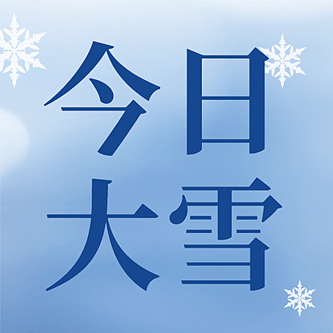 大雪节气祝福实景雪花公众号次图