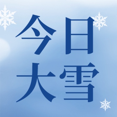 大雪节气祝福实景雪花公众号次图
