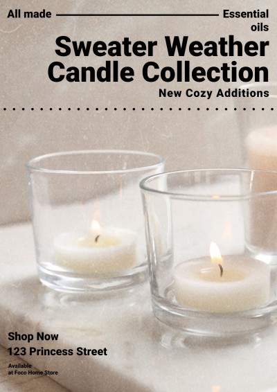 Commercial Aromatherapy New Arrival Display Poster