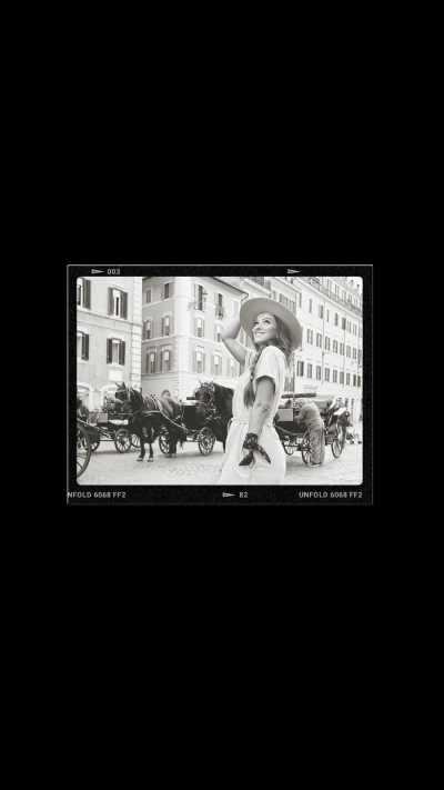 Retro Black Filter Woman Picture Record Instagram Highlight