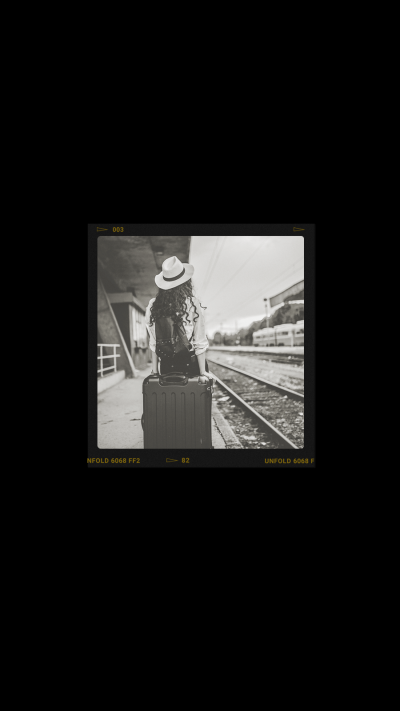 Retro Style Travel Literary Woman Record Instagram Highlight