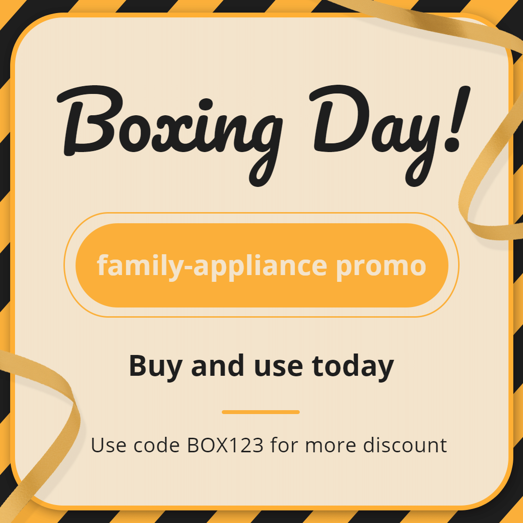Fashion Boxing Day Family Appliance Promo Ecommerce Product Image预览效果