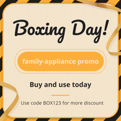 Fashion Boxing Day Family Appliance Promo Ecommerce Product Image