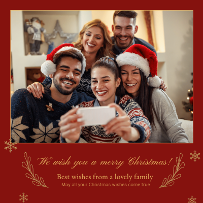 Merry Christmas from a Loving Family Instagram Post Image