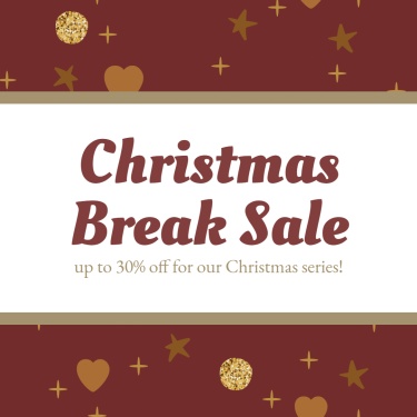 Literary Christmas Discount Sale Ecommerce Product Image