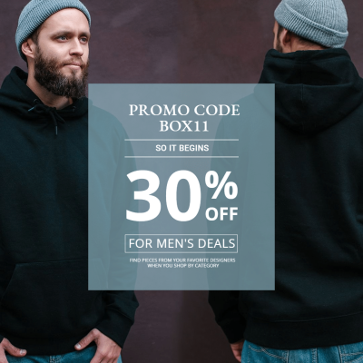 Simple Fashion Men's Wear Discount Display Instagram Post