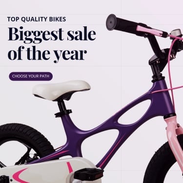 Transportation Bicycles Promotion Ecommerce Product Image