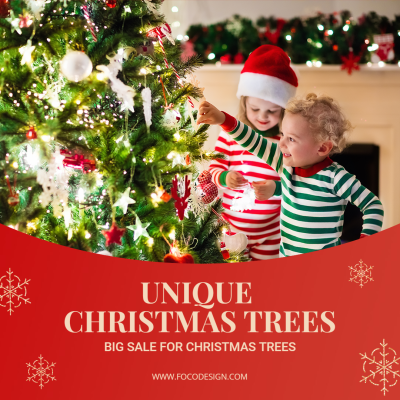 Creative Christmas Trees Decor Promo Instagram Post