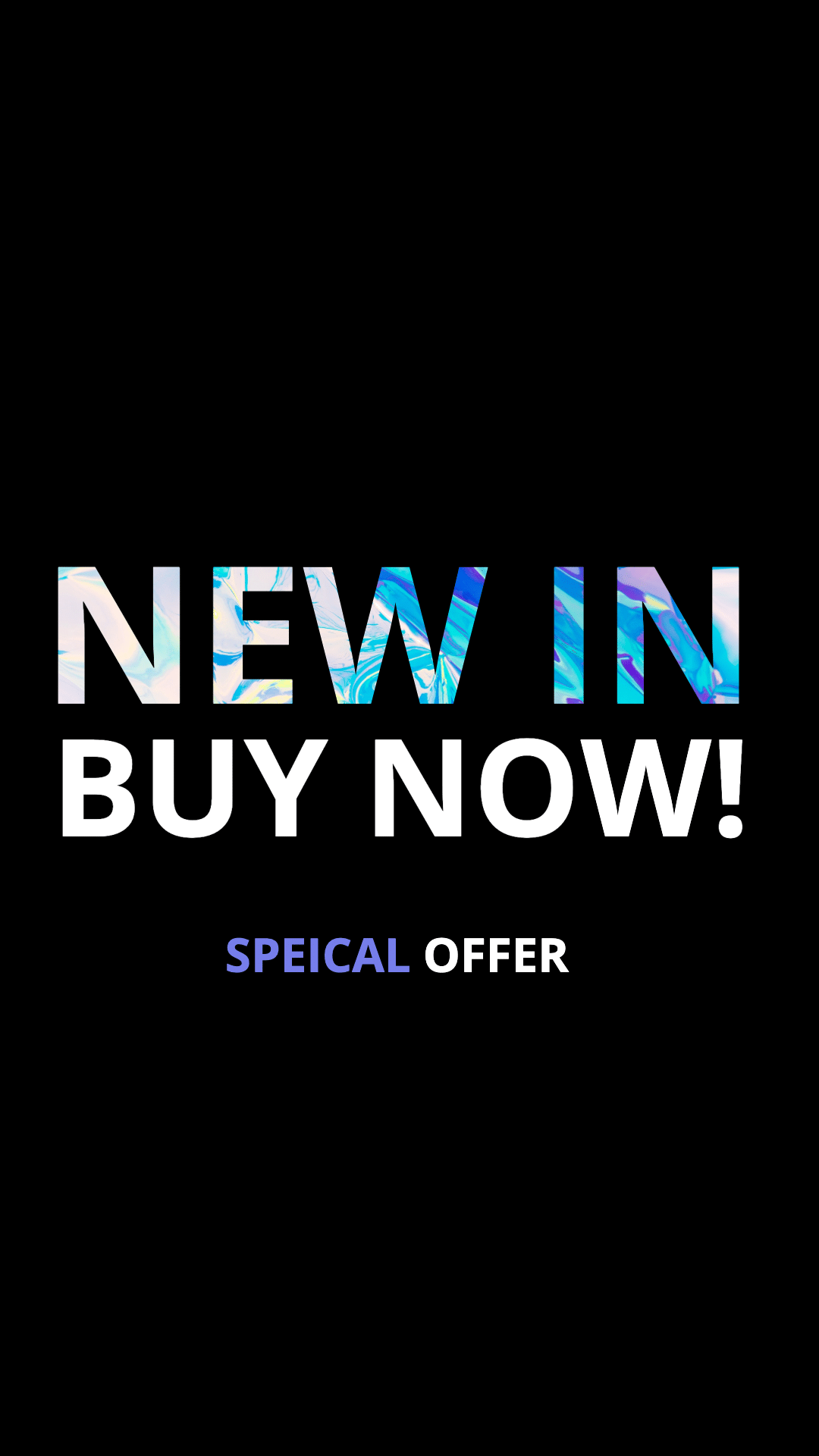 Simple WordArt Text Cyber Monday Sale New In Instagram Highlight