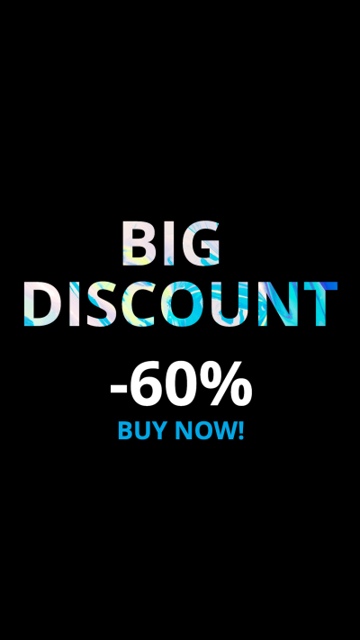 Creative WordArt Text Cyber Monday Discount Instagram Highlight