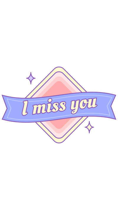 Cute Hand Painted Love Theme Badges Frame Text Instagram Highlight