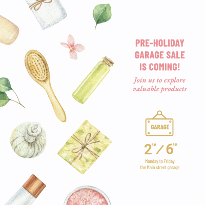 Gift Box Simple Pre-Holiday Garage Sale Ecommerce Product Image