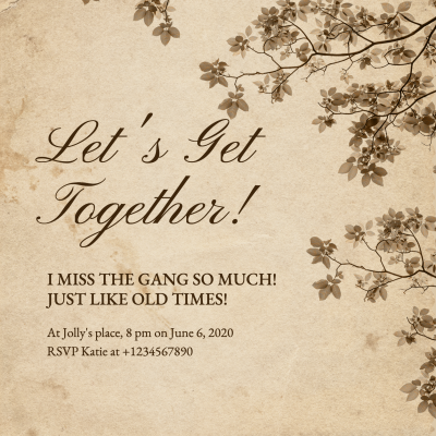 Alumni Reunion Party Invitation Letter