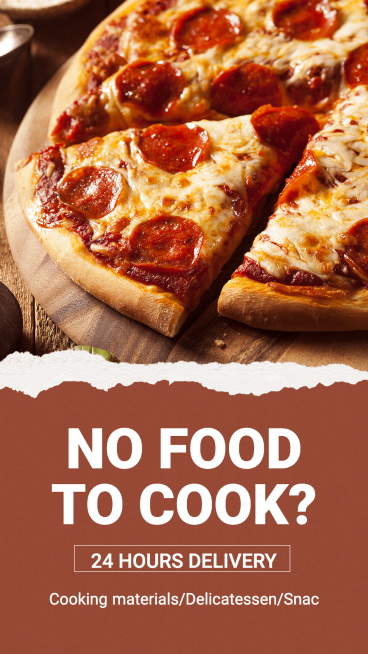 Food Delivery Cooking Material Snacks Delicatessen Ecommerce Story预览效果