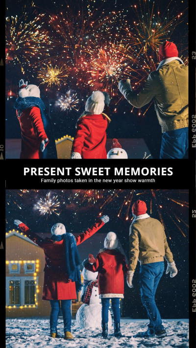 Creative Family Happy Time Record Photos Display Instagram Story