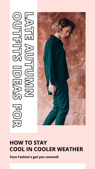 Autumn And Winter Collocation Clothing Promotion Simple Fashion Dark Style Poster Instagram Story