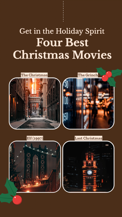 Creative Christ Holiday Movies Recommendation Instagram Story