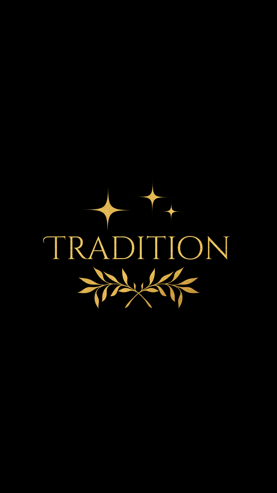 Black Background Star Decoration Gold Text Art Fashion Simple Style Instagram Highlight